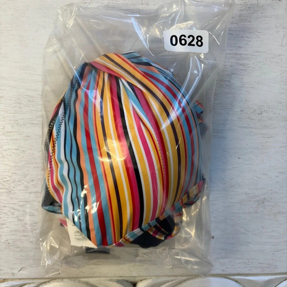 NWT Kamoni Bikini Stripe Top Black Bottom - Picture 16 of 16